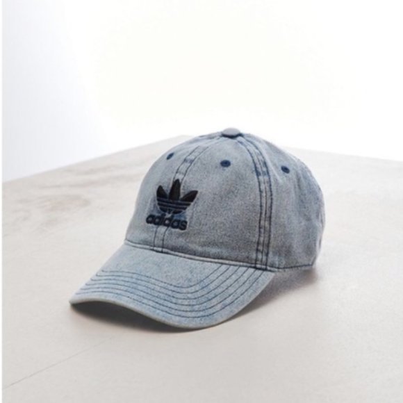adidas Accessories - Adidas®NWT Saturday Denim Light Wash Baseball Cap